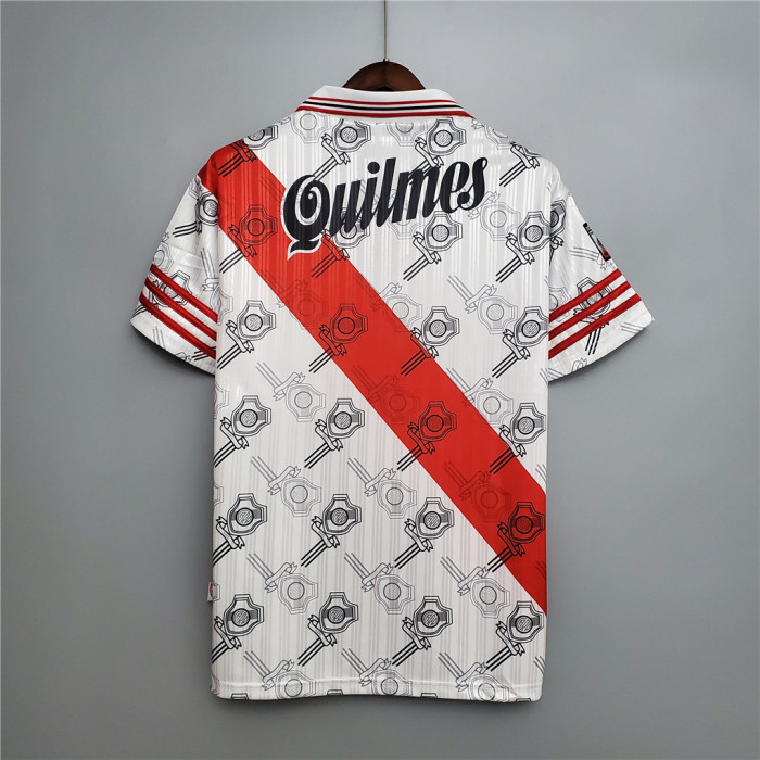 Retro Jersey 1996-1997 River Plate Home Soccer Jersey Vintage Football Shirt