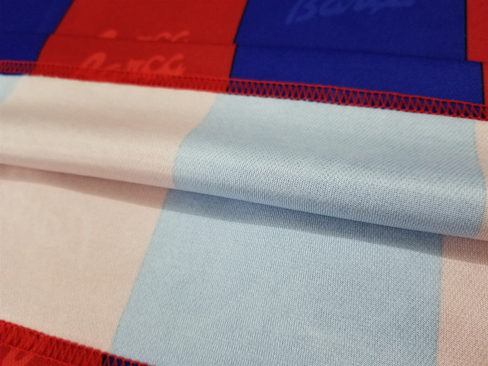 with LFP Patch Retro Jersey 1996-1997 Barcelona Home Soccer Jersey Vintage Football Shirt