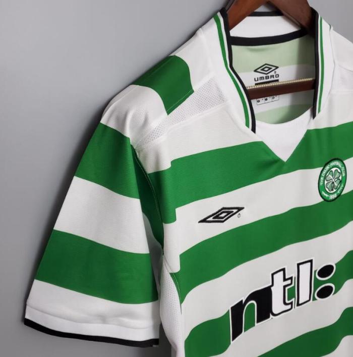 Retro Jersey 2001-2003 Celtic Home Soccer Jersey Vintage Football Shirt