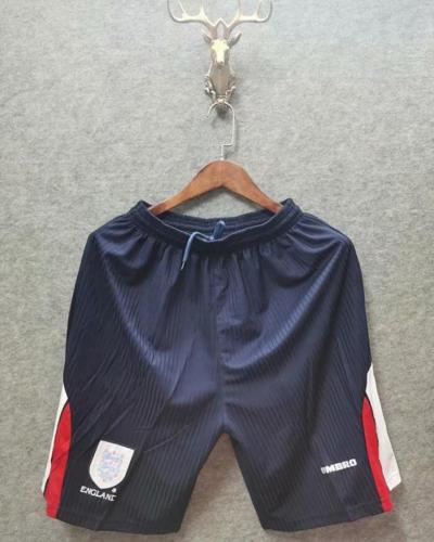 Retro Shorts England 1998 Home Dark Blue Soccer Shorts