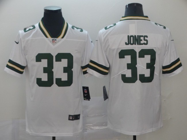 Green Bay Packers 33 Aaron Jones White Vapor Untouchable Limited Jersey