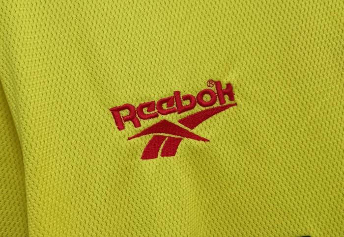 Retro Jersey 1997-1999 Liverpool Away Yellow Soccer Jersey