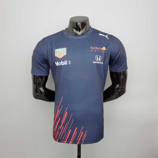F1 Formula One racing suit; Honda Red Bull racing suit Royal Blue Racing Jersey