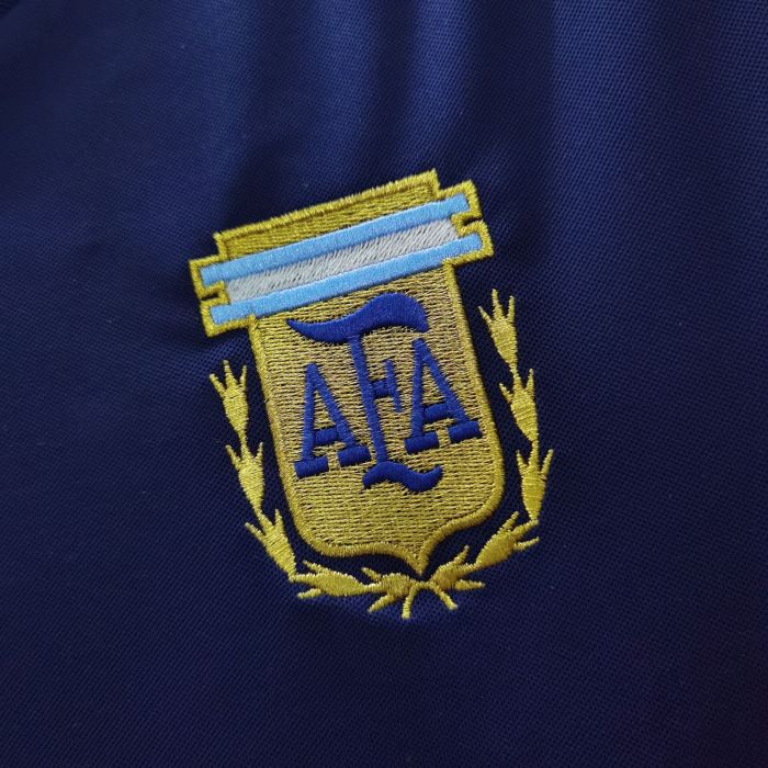 Retro Jersey 2002 Argentina Away Blue Soccer Jersey Vintage Football Shirt