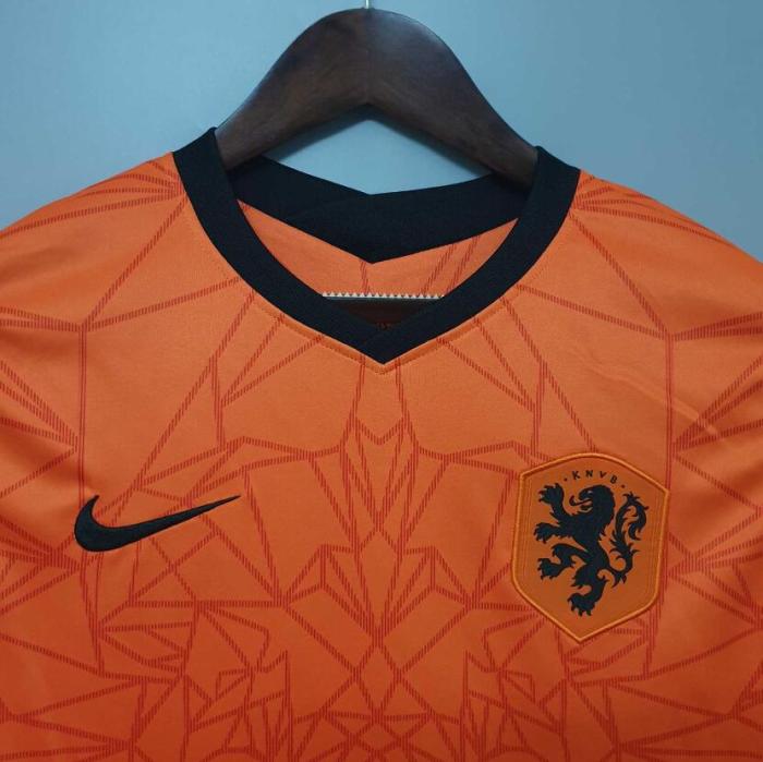 Fans Version 2020 Netherlands Home Orange Soccer Jersey Vintage Holland Football Shirt