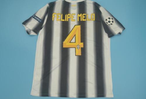 with UCL Patch Retro Jersey 2011-2012 Juventus 4 FELIPE MELO Home Soccer Jersey