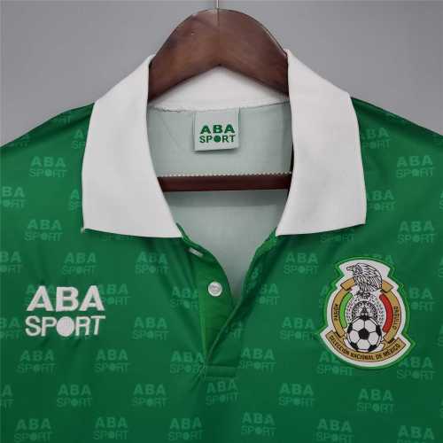 Retro Jersey 1995 Mexico Home Green Soccer Jersey Vintage Football Shirt