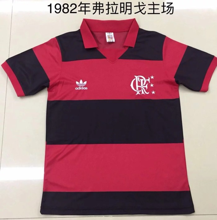 Retro Jersey 1982 Flamengo Home Soccer Jersey