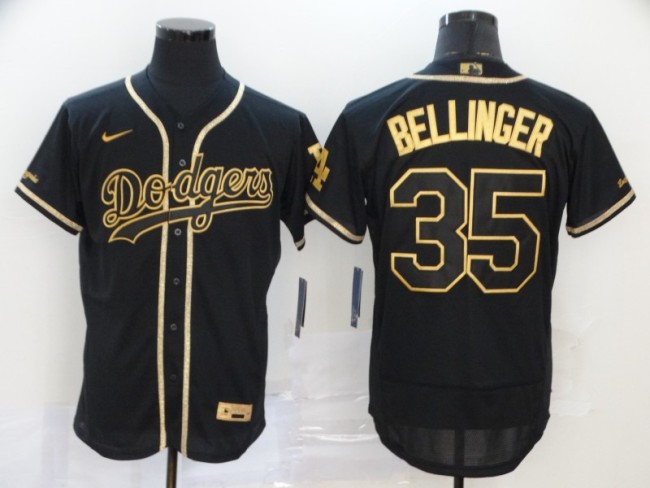 Los Angeles Dodgers 35 BELLINGER Black 2020 Flexbase Jersey