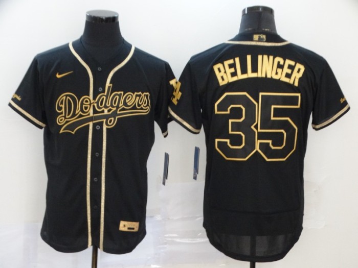Los Angeles Dodgers 35 BELLINGER Black 2020 Flexbase Jersey