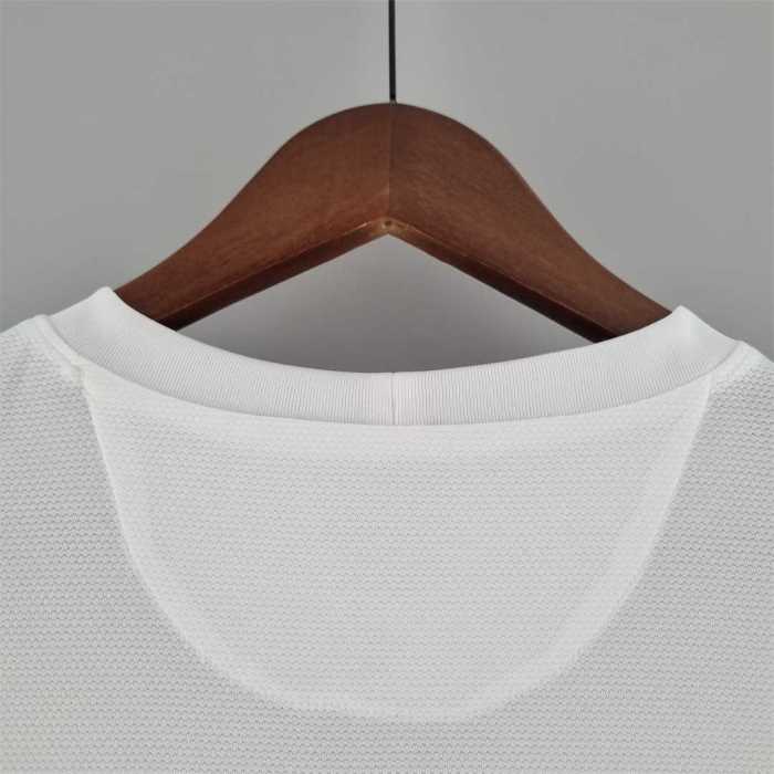 with Front Lettering Retro Jersey Long Sleeve 2012 Portugal Away White Soccer Jersey