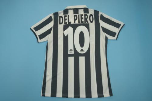 Retro Jersey 1995-1997 Juventus #10 DEL PIERO Home Soccer Jersey