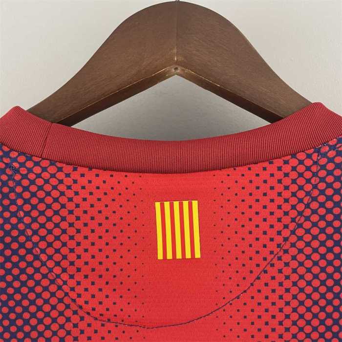 Retro Shirt Long Sleeve 2012-2013 Barcelona Home Soccer Jersey