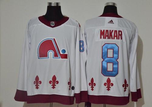 Avalanche 8 Cale Makar White 2020-21 Reverse Retro Jersey
