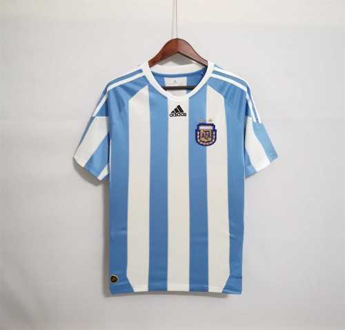 Retro Jersey 2010 Argentina Home Vintage Soccer Jersey