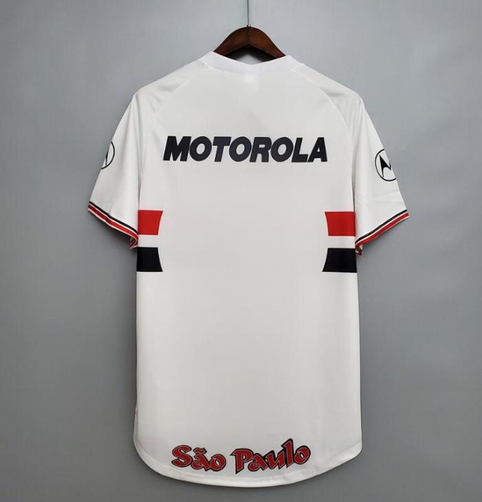 Retro Jersey Sao Paulo 1999-2000 Home White Soccer Jersey Vintage Football Shirt