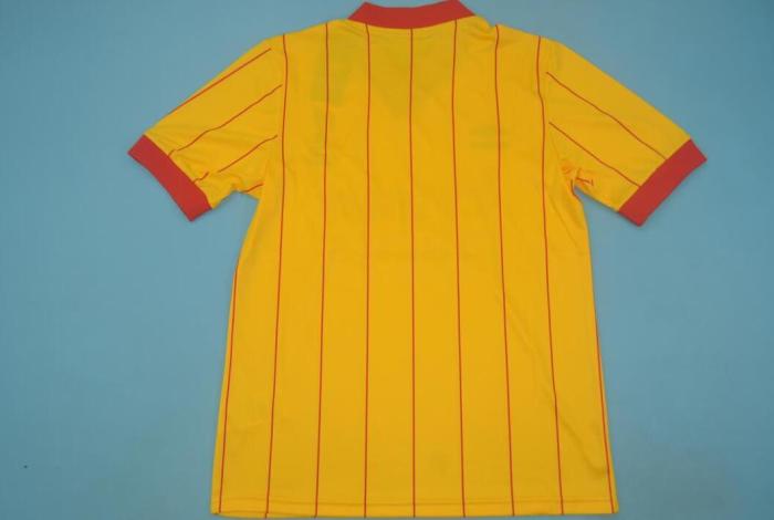 Retro Jersey 1981-1984 Liverpool Away Yellow Soccer Jersey Vintage Football Shirt