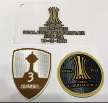Conmebol Libertadores Boca Juniors VS River Plate Finalida 10-11-2018 Conmebol 3 Final 2018 Patch Set