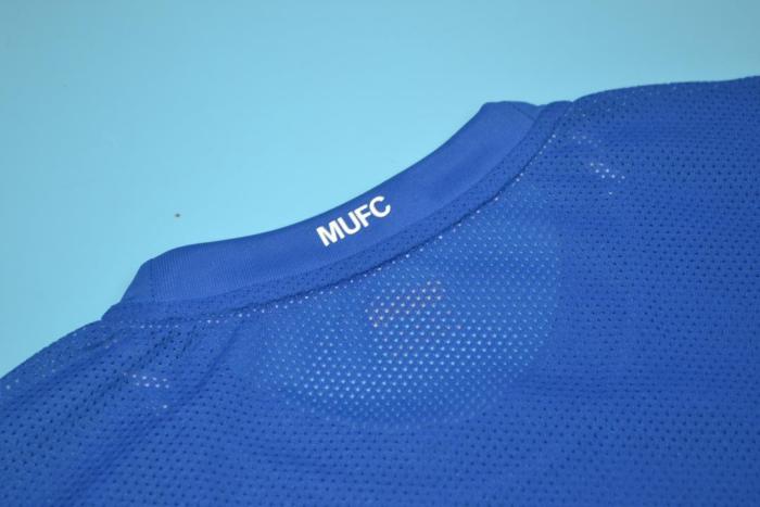 Retro Jersey 2008-2009 Manchester United Third Away Blue Soccer Jersey Vintage Football Shirt
