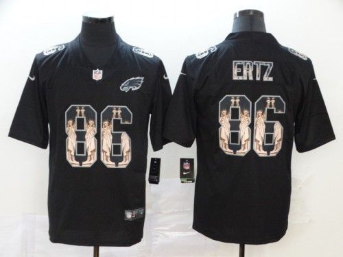 Philadelphia Eagles 86 Zach Ertz Black Statue of Liberty Limited Jersey