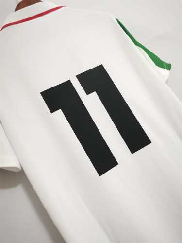 Retro Jersey 1996-1998 Wales 11 Away White Soccer Jersey Vintage Football Shirt