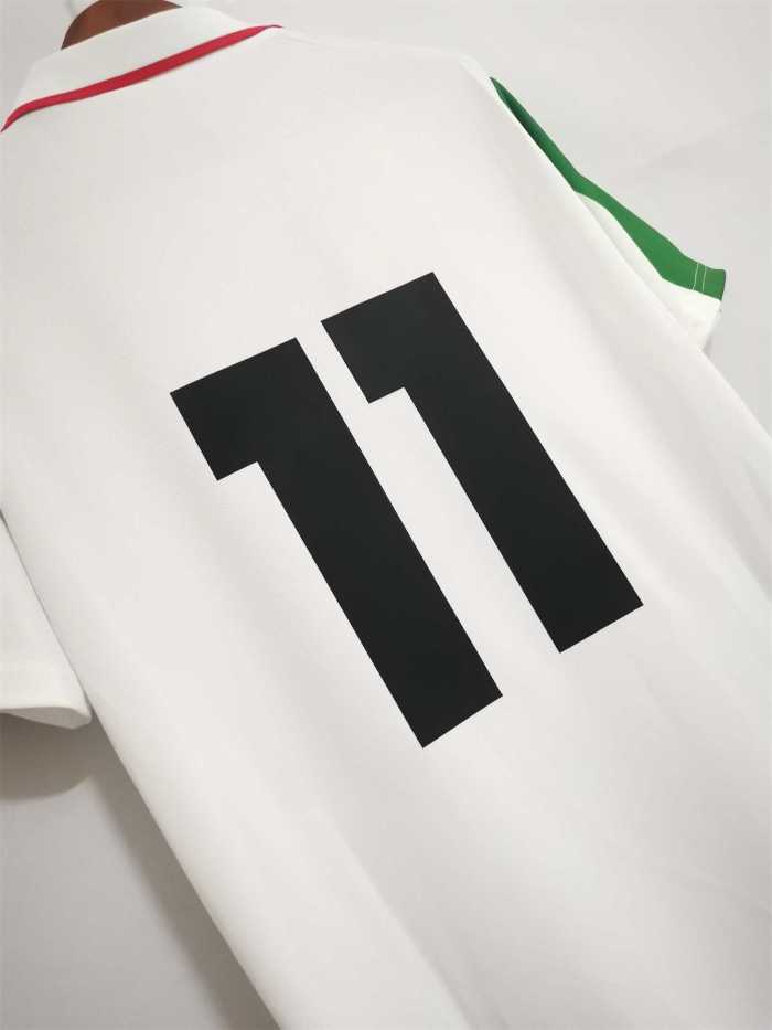 Retro Jersey 1996-1998 Wales 11 Away White Soccer Jersey Vintage Football Shirt