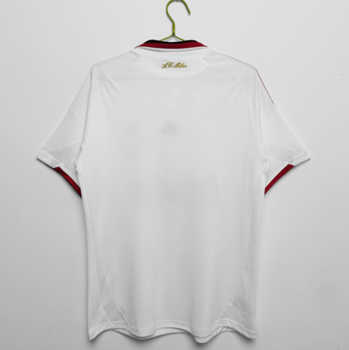 Retro Jersey 2009-2010 AC Milan Away White Vintage Soccer Jersey