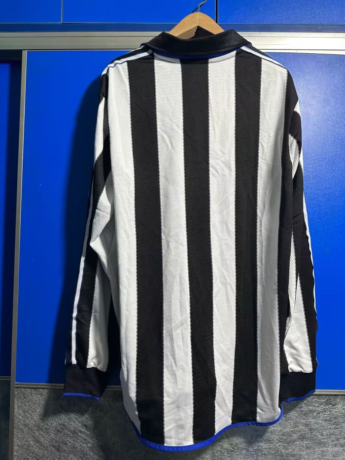 Long Sleeve Retro Shirt 2000-2001 Newcastle United Home Soccer Jersey