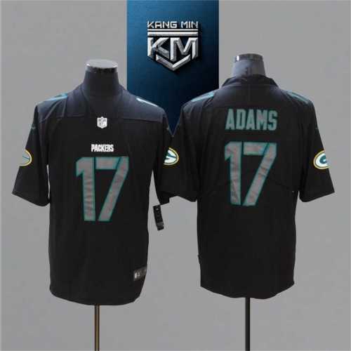 2021 Packers 17 ADAMS BLACK NFL Jersey S-XXL GREY Font