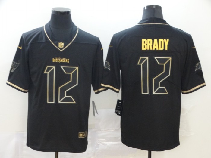 Tampa Bay Buccaneers 12 Tom Brady Black Vapor Untouchable Limited Jersey
