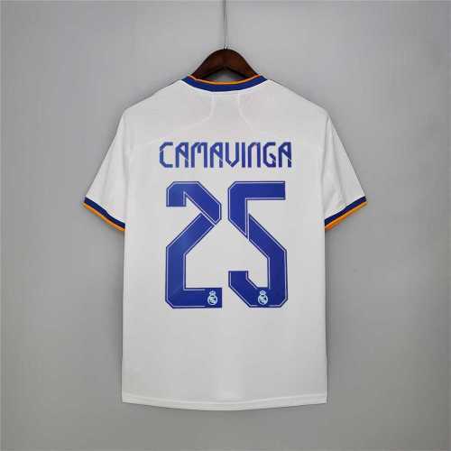 Retro Jersey 2021-2022 Real Madrid CAMAVINGA 25 Home Soccer Jersey