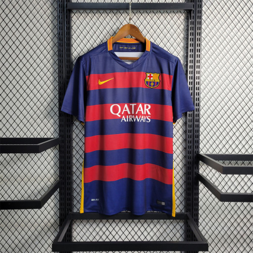 Retro Jersey 2015-2016 Barcelona Home Soccer Jersey Vintage Football Shirt