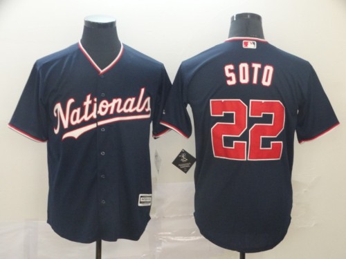 Washington Nationals 22 SOTO Black MLB Jersey