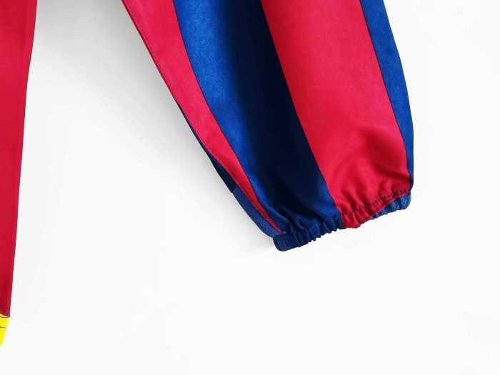 Retro Jersey long sleeves 2005-2006 Barcelona Home Blue/Red Soccer Jersey
