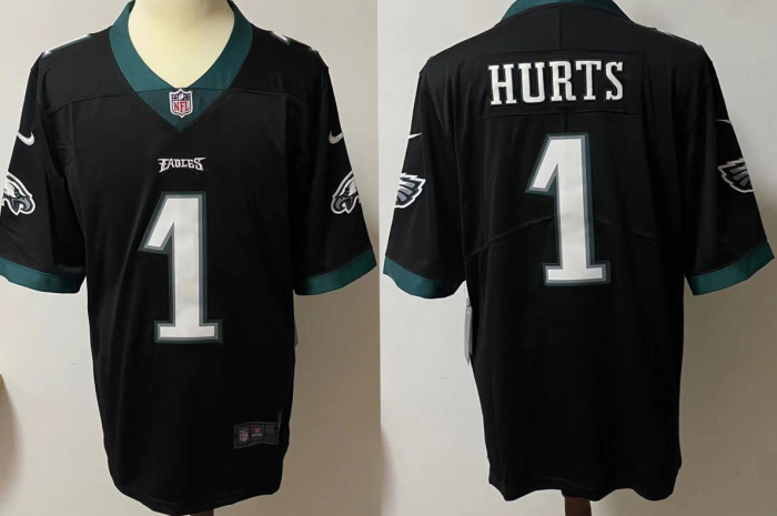 Men Philadelphia Eagles Jalen Hurts Vapor Limited Black Jersey