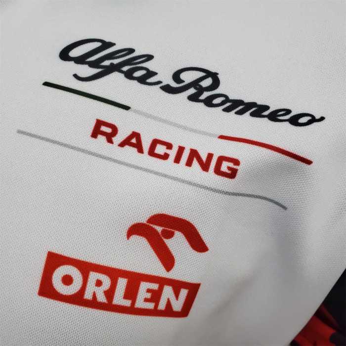 F1 Formula One Alpha Taurus Red and White Racing Jersey