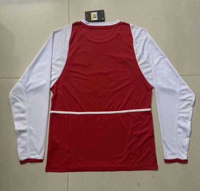 Long Sleeve Retro Jersey 2002-2004 Arsenal Home Soccer Jersey LS Vintage Football Shirt