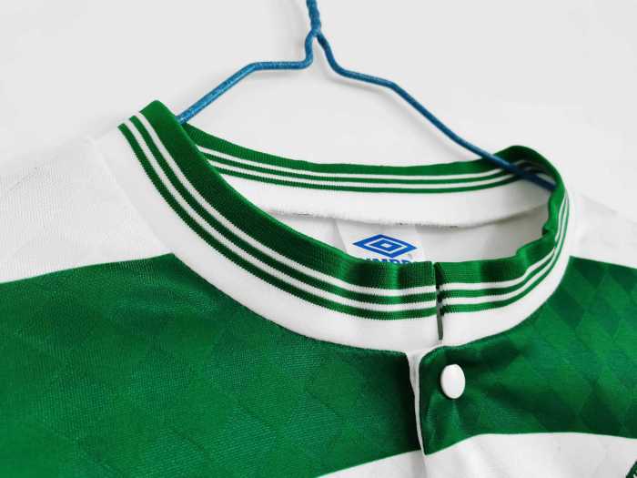 Retro Jersey Long Sleeves 1987-1989 Celtic Home Soccer Jersey