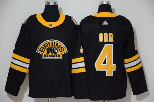 Boston Bruins 4 Bobby Orr Black 3rd NHL Jersey