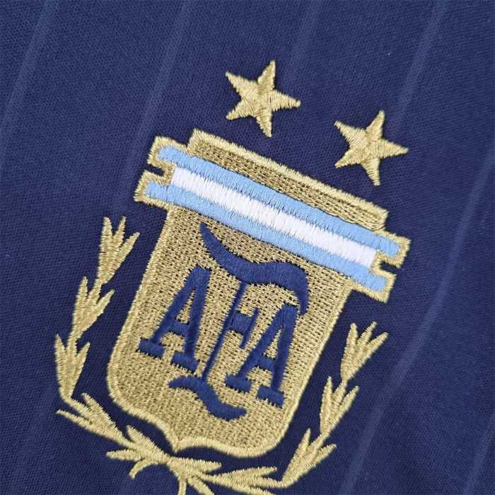 Retro Jersey 2006 Argentina Away Borland Soccer Jersey Vintage Football Shirt