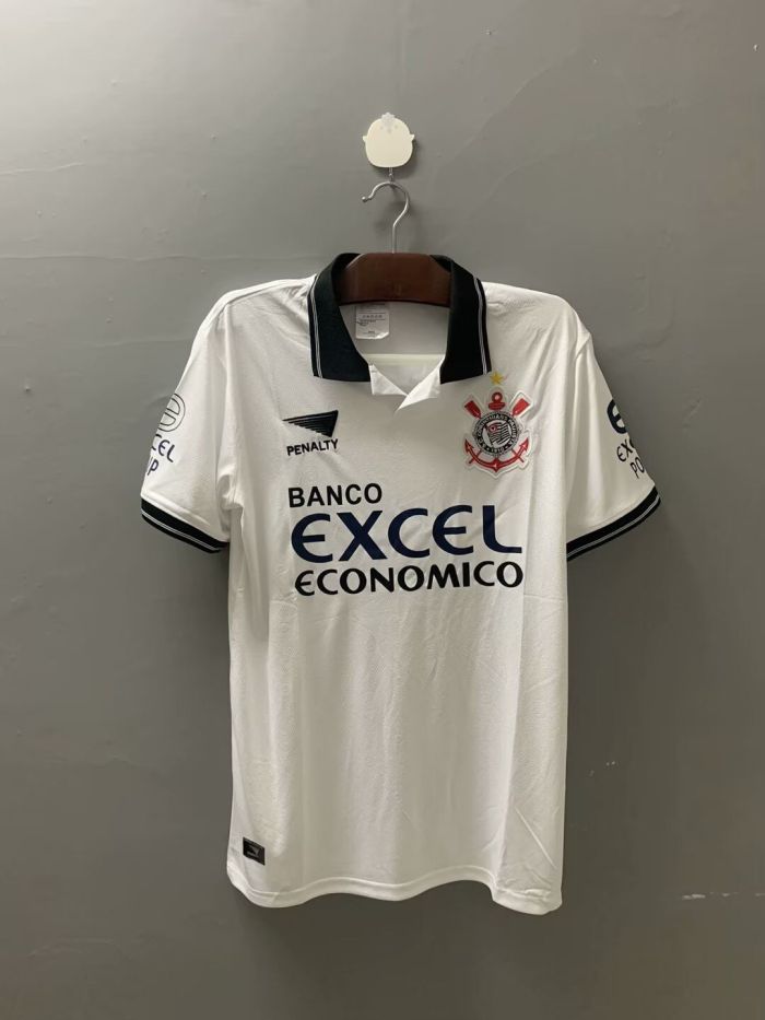 Retro Shirt 1997 Corinthians Home Soccer Jersey Vintage Football Shirt
