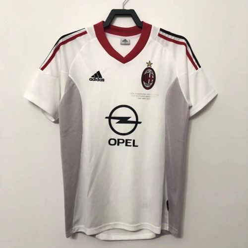 Retro Jersey AC Milan Away White Soccer Jersey