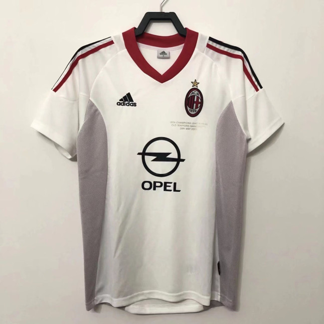 Retro Jersey AC Milan Away White Soccer Jersey