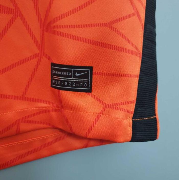 Fans Version 2020 Netherlands Home Orange Soccer Jersey Vintage Holland Football Shirt