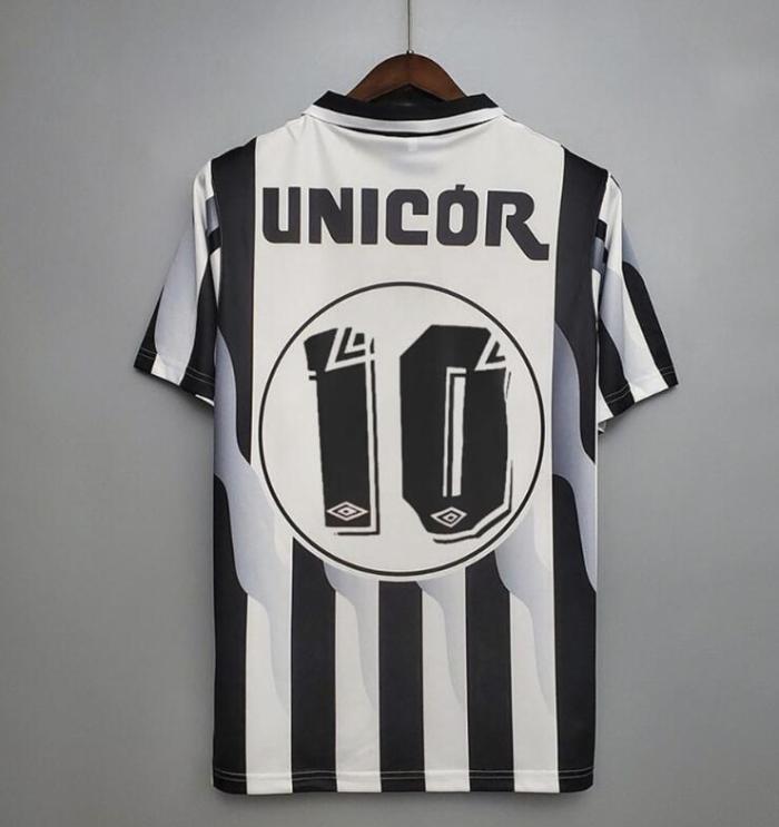 Retro Jersey 1998 Santos Away 10 Soccer Jersey Vintage Football Shirt