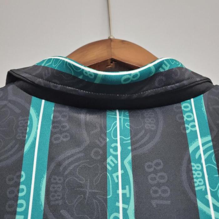 Retro Jersey 1992-1993 Celtic Away Blue/Black Soccer Jersey