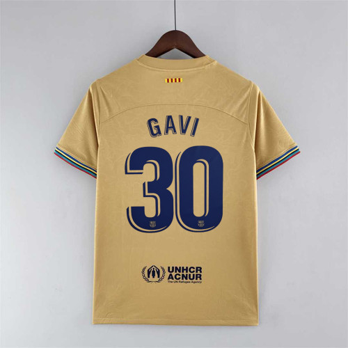 Retro Jersey 2022-2023 Barcelona GAVI 30 Away Soccer Jersey