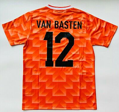 Retro Jersey Netherlands 1988 VAN BASTEN 12 Home Soccer Jersey Vintage Holland Football Shirt