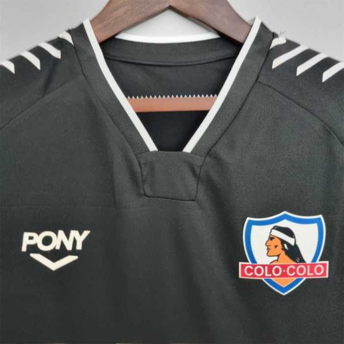 Retro Jersey 1992 Colo-Colo Away Black Soccer Jersey Vintage Football Shirt