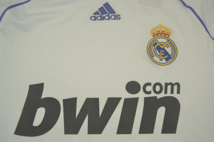 with LFP Patch Retro Jersey 2007-2008 Real Madrid Home Soccer Jersey